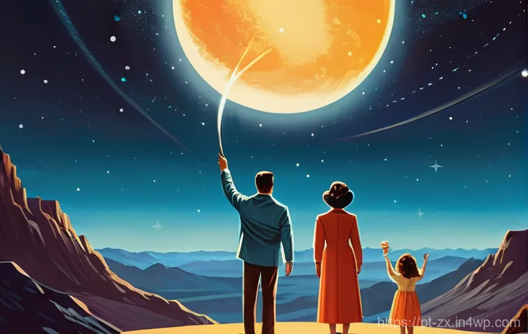 우주 이주에 대한 역사적 사례 분석 - **Prompt 1: The Dawn of the Space Age - A Glimpse of Wonder**
    "A captivating retro-futuristic il...