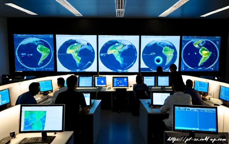 Home 17 우주 탐사에서의 데이터 분석 기술 - Photorealistic mission control center in São José dos Campos, Brazil, diverse Brazilian aerospace da...